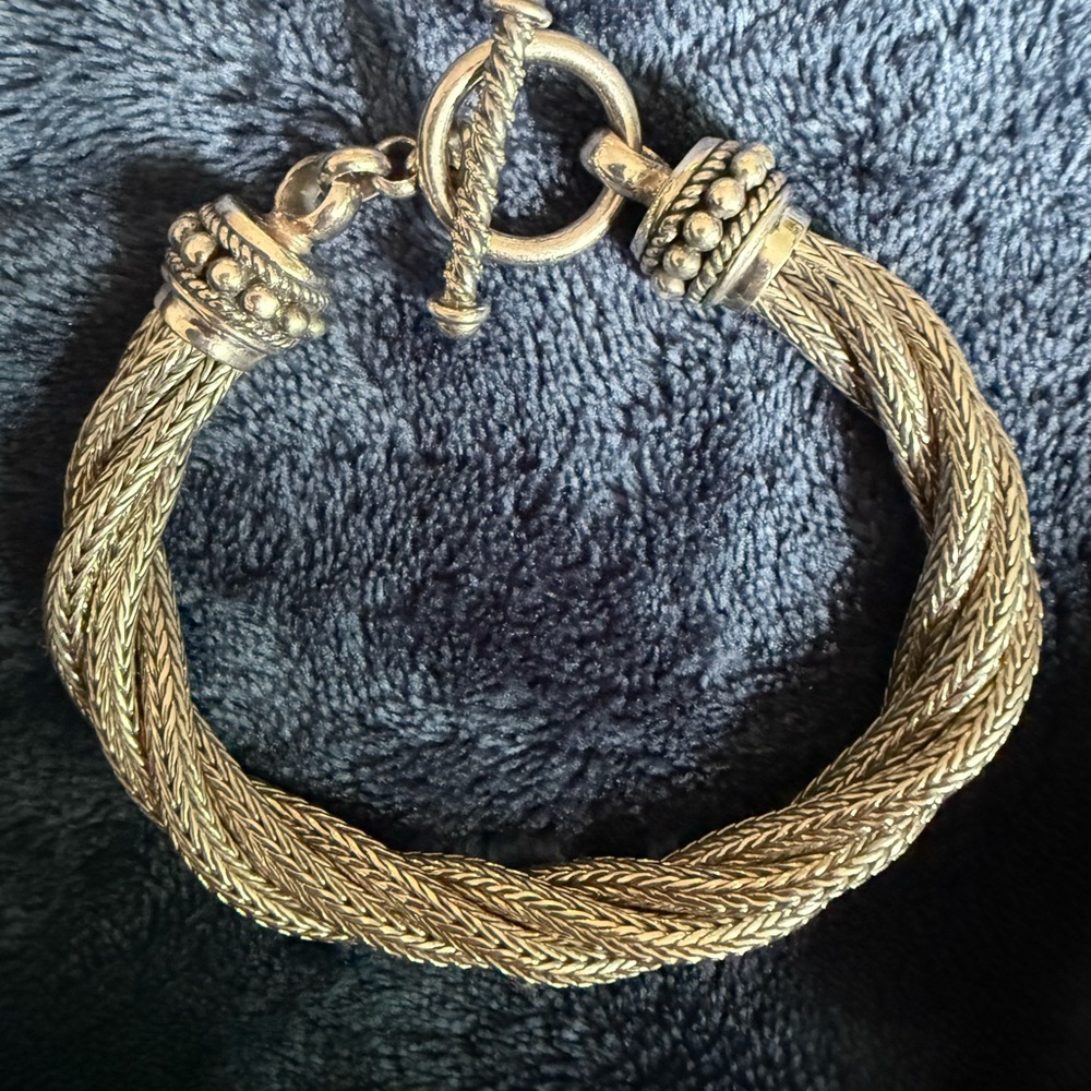 Elegant Solid Sterling Silver Bracelet NWOT